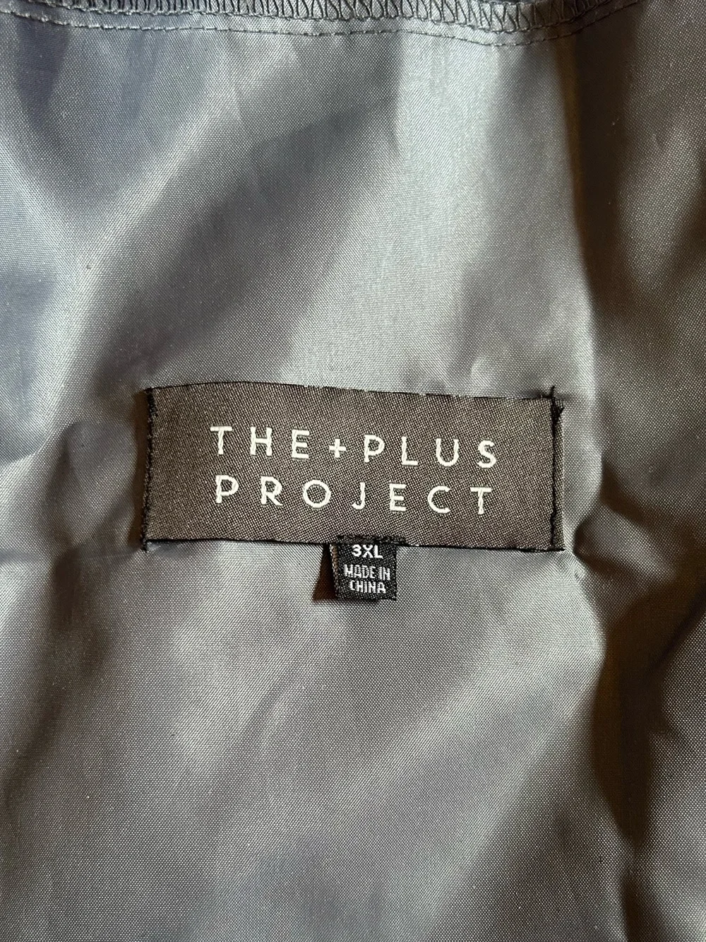 The Plus Project Rain Jacket Mens 3XL Gray Hooded Coat